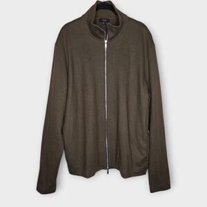 COS Funnel Neck Full Zip Wool Knit Sweater Jacket Normcore Men's Large